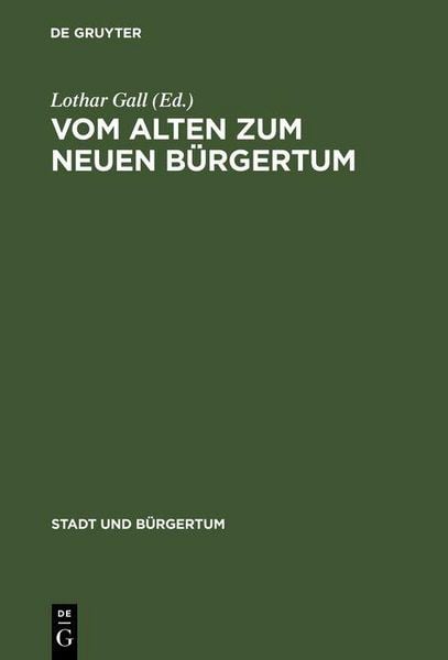 Produktbild: Vom alten zum neuen B&uuml;rgertum