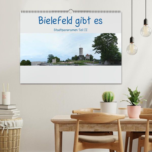 Produktbild: Bielefeld gibt es! Stadtpanoramen Teil 2 (Wandkalender 2026 DIN A2 quer), CALVENDO Monatskalender