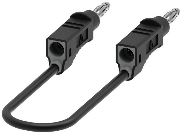 Produktbild: Electro PJP 2110-CD1-200N Messleitung Bananenstecker Bananenstecker 2.00m Schwarz 1St.