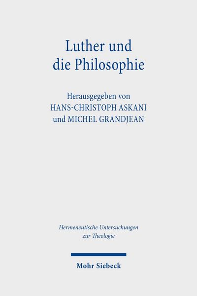 Produktbild: Luther und die Philosophie