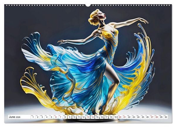 Produktbild: Elegant dancers (High Quality Premium Wall Calendar 2026 DIN A2 landscape),CALVENDO 12 Month Wall Calendar