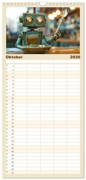 Produktbild: Familienplaner 2026 - In Zukunft &auml;ndert sich nicht viel mit 5 Spalten (Wandkalender, 21 x 45 cm) CALVENDO