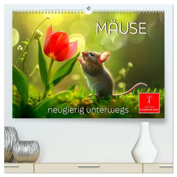 Produktbild: M&auml;use - neugierig unterwegs (hochwertiger Premium Wandkalender 2026 DIN A2 quer), Kunstdruck in Hochglanz
