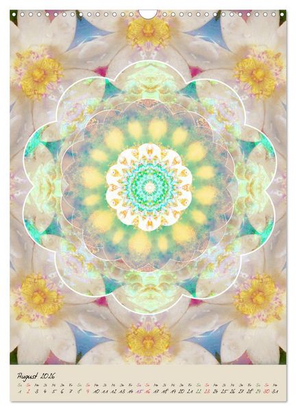 Produktbild: FLORALE MANDALAS (Wandkalender 2026 DIN A3 hoch), CALVENDO Monatskalender