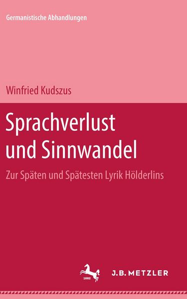 Produktbild: Sprachverlust und Sinnwandel