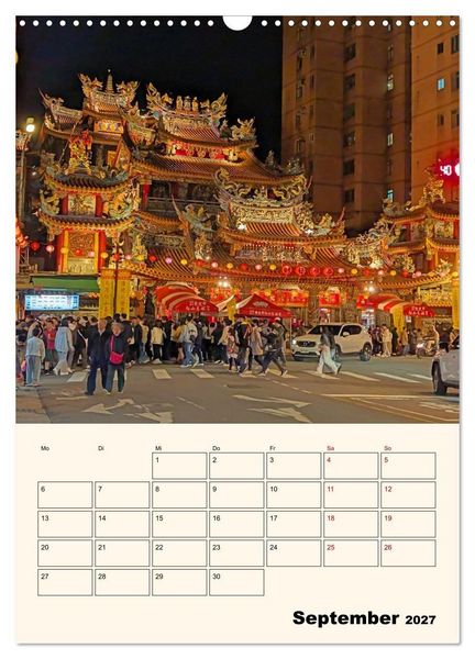 Produktbild: Taipeh &ndash; Stadt der Kontraste (Wandkalender 2027 DIN A3 hoch), CALVENDO Monatskalender