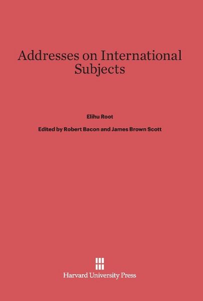 Produktbild: Addresses on International Subjects