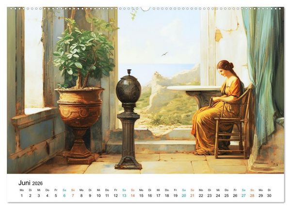 Produktbild: Szenen aus dem Antiken Griechenland (Wandkalender 2026 DIN A2 quer), CALVENDO Monatskalender