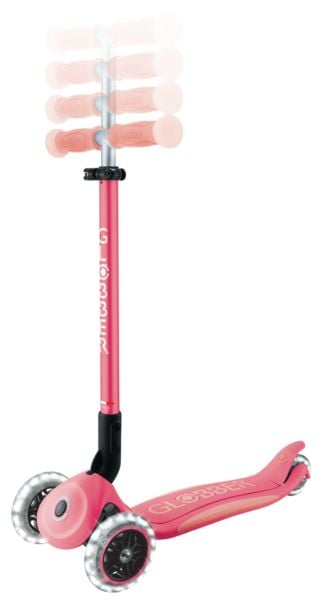 Produktbild: GLOBBER ELITE GLOW LIGHTS pastellrosa, mit Leuchtrollen und Glow-Effekt