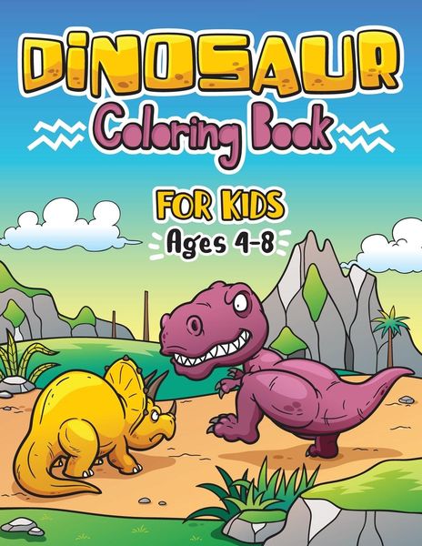 Produktbild: Dinosaur Coloring Book for Kids ages 4-8