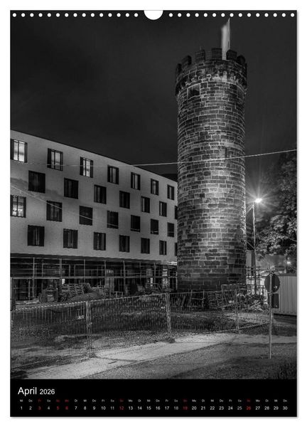 Produktbild: Heilbronn bei Nacht 2 (Wandkalender 2026 DIN A3 hoch), CALVENDO Monatskalender
