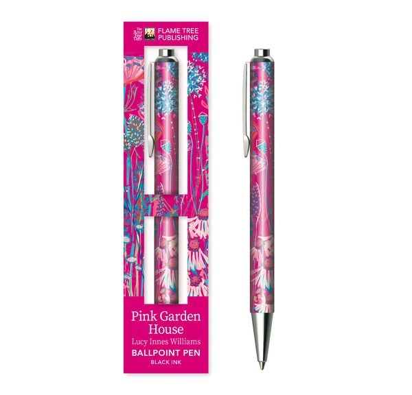 Produktbild: Premium Kugelschreiber: Lucy Innes Williams, Pinkfarbenes Gartenhaus