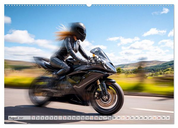 Produktbild: Schnelle Bikes und Starke Frauen (Wandkalender 2027 DIN A2 quer), CALVENDO Monatskalender