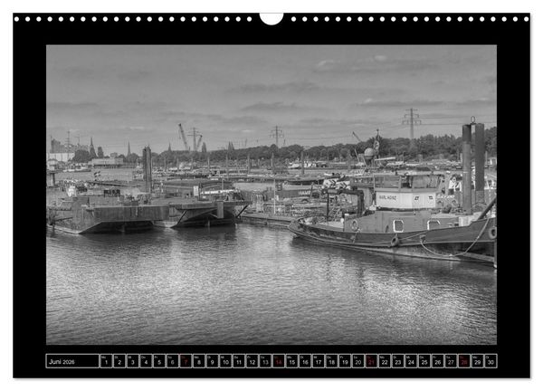 Produktbild: Hamburg Kuntergrau (Wandkalender 2026 DIN A3 quer), CALVENDO Monatskalender