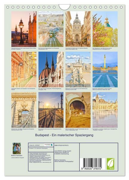 Produktbild: Budapest - Ein malerischer Spaziergang (Wandkalender 2026 DIN A4 hoch), CALVENDO Monatskalender