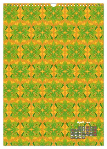 Produktbild: Tapetendesigns &ndash; Strukturen, Muster und Bastelvorlagen (Wandkalender 2026 DIN A3 hoch), CALVENDO Monatskalender