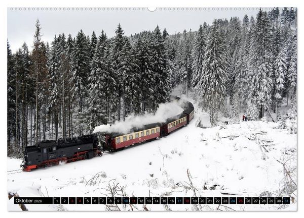 Produktbild: Dampf am Brocken - Die Harzquerbahn (hochwertiger Premium Wandkalender 2026 DIN A2 quer), Kunstdruck in Hochglanz