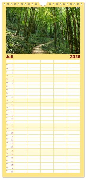 Produktbild: Familienplaner 2026 - sonniges Istrien mit 5 Spalten (Wandkalender, 21 x 45 cm) CALVENDO