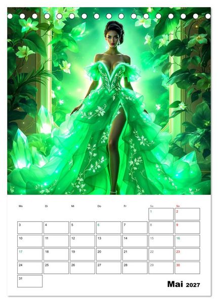 Produktbild: Kleider aus Licht (Tischkalender 2027 DIN A5 hoch), CALVENDO Monatskalender