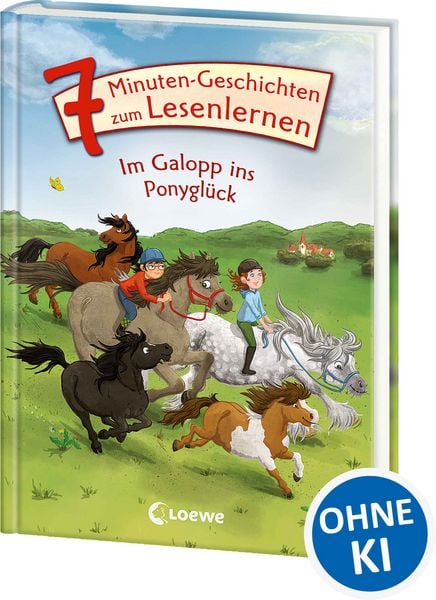 Leselöwen - Das Original - 7-Minuten-Geschichten zum Lesenlernen - Im Galopp ins Ponyglück, Gebundene Ausgabe von , Loewe, 978-3-7432-1527-6