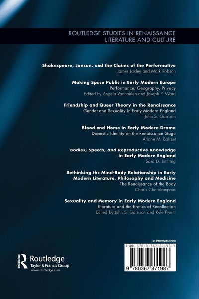 Produktbild: Sexuality and Memory in Early Modern England