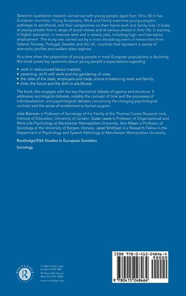 Produktbild: Young Europeans, Work and Family