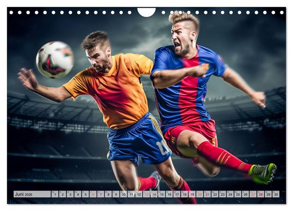 Produktbild: Fussball - Zweikampf (Wandkalender 2026 DIN A4 quer), CALVENDO Monatskalender