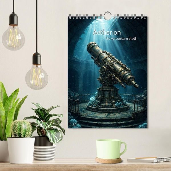 Produktbild: Aetherion &ndash; Die versunkene Stadt (Wandkalender 2027 DIN A4 hoch), CALVENDO Monatskalender
