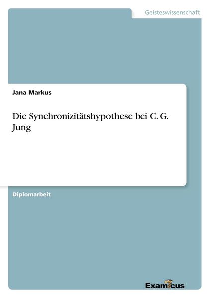 Produktbild: Die Synchronizit&auml;tshypothese bei C. G. Jung