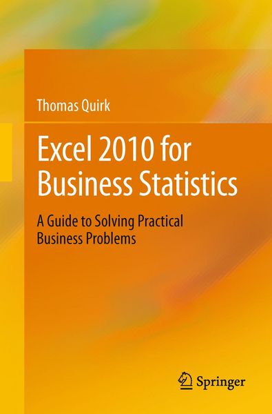 Produktbild: Excel 2010 for Business Statistics