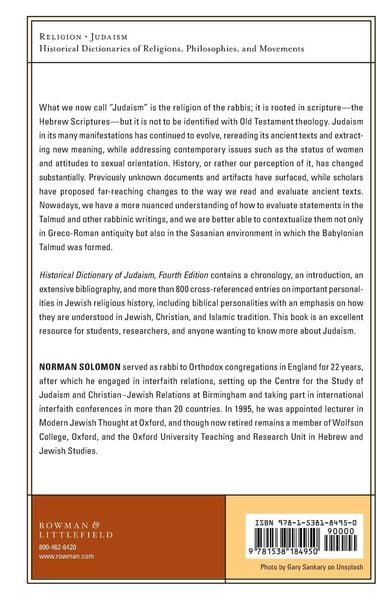Produktbild: Historical Dictionary of Judaism