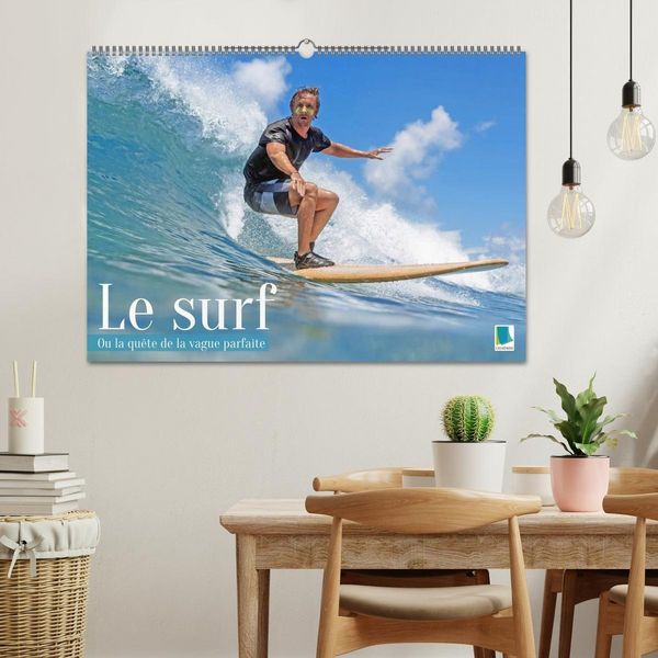 Produktbild: Le surf ou la qu&ecirc;te de la vague parfaite (Calendrier mural 2027 DIN A2 vertical), CALVENDO calendrier mensuel