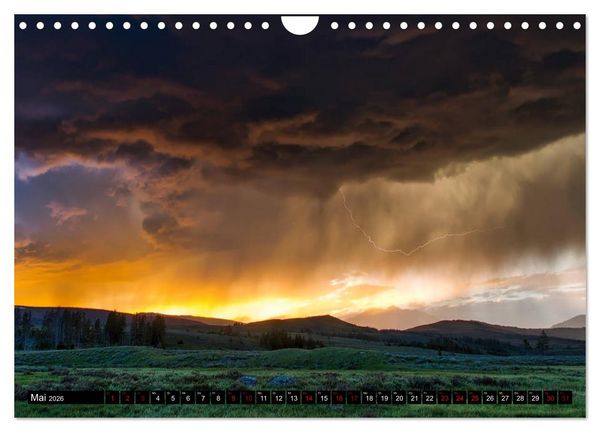 Produktbild: Yellowstone Nationalpark. Tanz auf dem Vulkan (Wandkalender 2026 DIN A4 quer), CALVENDO Monatskalender