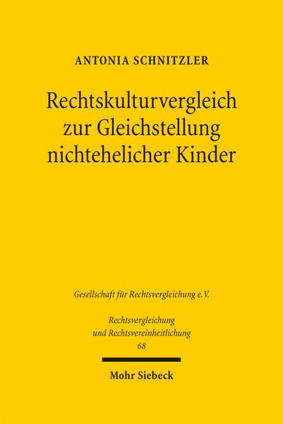 Produktbild: Rechtskulturvergleich zur Gleichstellung nichtehelicher Kinder