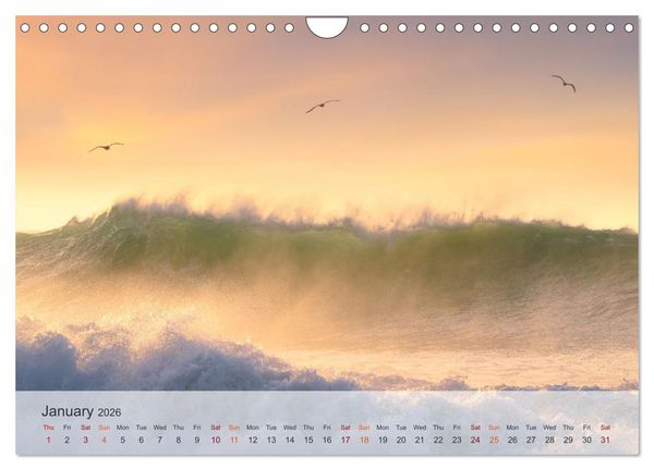 Produktbild: Melody of the waves (Wall Calendar 2026 DIN A4 landscape), CALVENDO 12 Month Wall Calendar