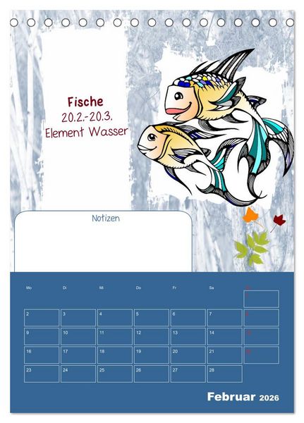 Produktbild: Sternzeichen &bull; Geburtstagskalender / Planer (Tischkalender 2026 DIN A5 hoch), CALVENDO Monatskalender