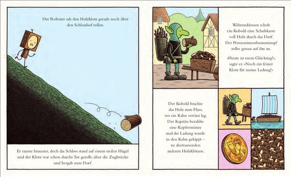 Produktbild: Der kleine Holzroboter und die Baumstumpfprinzessin