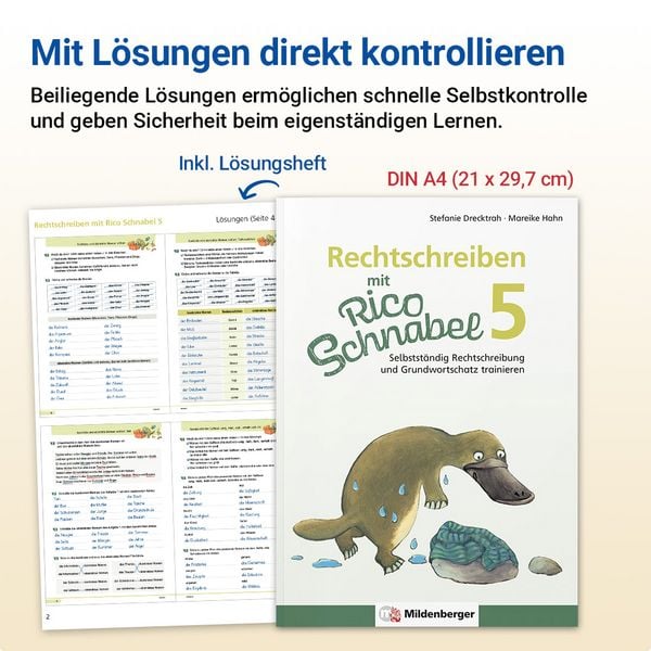Produktbild: Rechtschreiben mit Rico Schnabel, Klasse 5