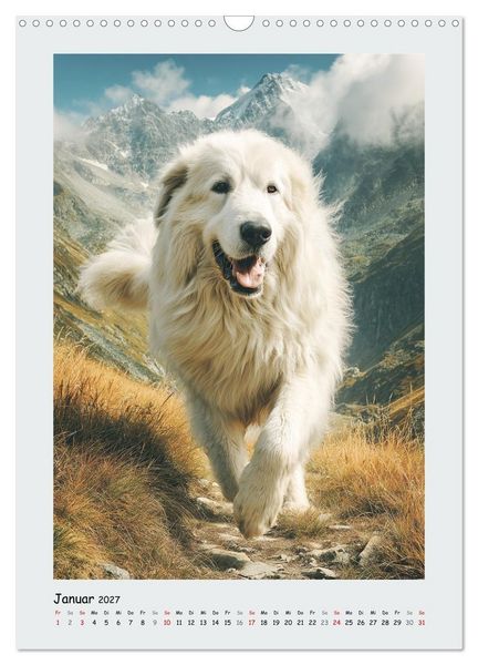 Produktbild: Pyren&auml;enberghunde. Stolze und wachsame Besch&uuml;tzer (Wandkalender 2027 DIN A3 hoch), CALVENDO Monatskalender