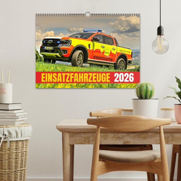 Produktbild: Einsatzfahrzeuge 112 (Wandkalender 2026 DIN A3 quer), CALVENDO Monatskalender