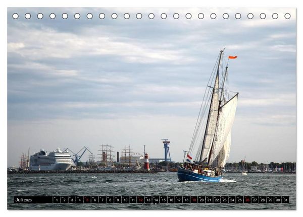 Produktbild: Urlaub in Warnem&uuml;nde (Tischkalender 2026 DIN A5 quer), CALVENDO Monatskalender