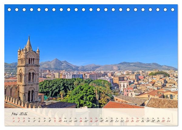Produktbild: Siziliens Zauber &ndash; Von Palermo bis Taormina (Tischkalender 2026 DIN A5 quer), CALVENDO Monatskalender