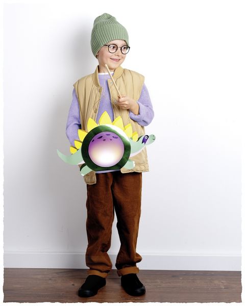 Produktbild: FOLIA Bastelartikel Laternen-Bastelsets SUPER DINOS, inkl. 1 LED-Licht und Batterien