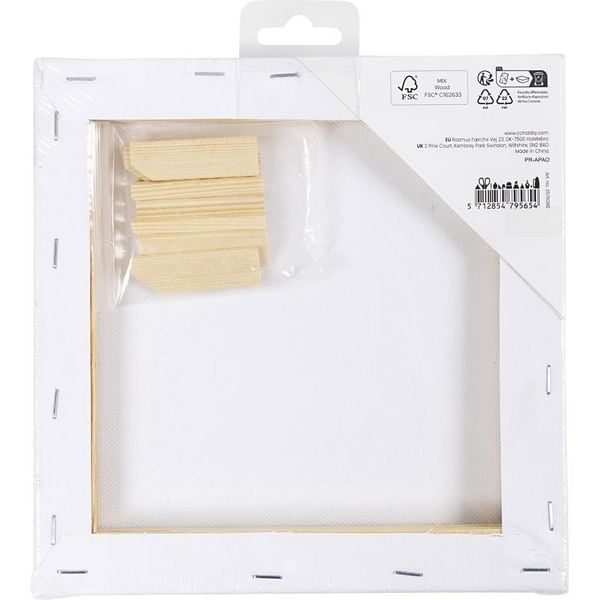 Produktbild: Creativ Company Mal-Leinwand ArtistLine Leinwand, Wei&szlig;, 20x20 cm, T 1,6 cm, 360 g, 1 Stk