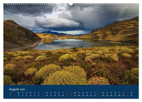 Produktbild: Farbenfrohes Patagonien (hochwertiger Premium Wandkalender 2026 DIN A2 quer), Kunstdruck in Hochglanz
