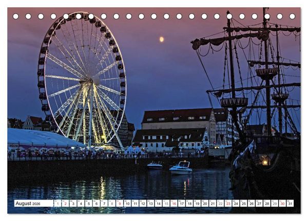 Produktbild: Danzig - Eine historische Sch&ouml;nheit (Tischkalender 2026 DIN A5 quer), CALVENDO Monatskalender