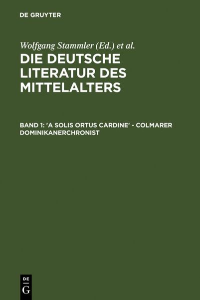 Produktbild: 'A solis ortus cardine' - Colmarer Dominikanerchronist