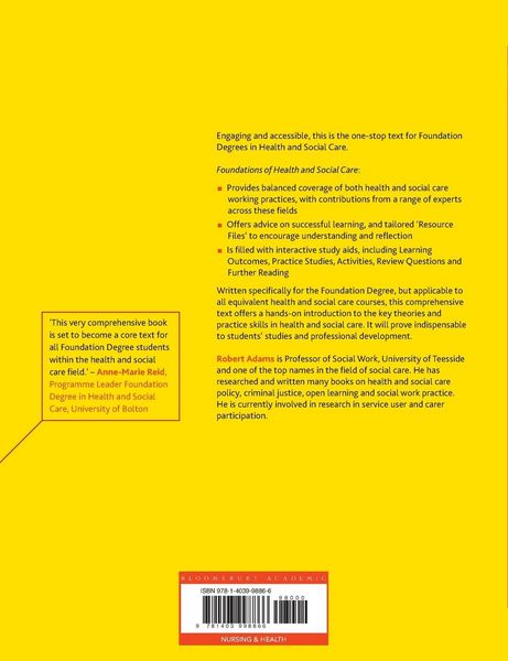 Produktbild: Foundations of Health and Social Care