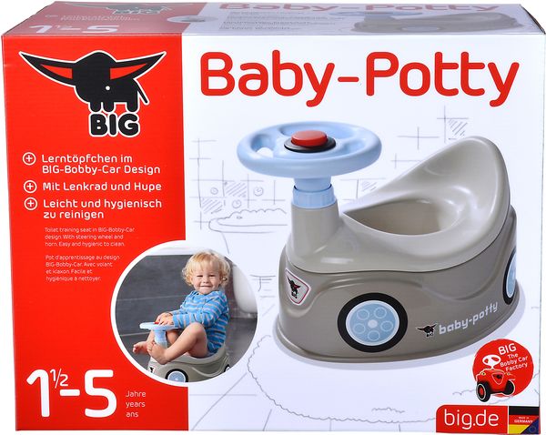 BIG 800054801 - BIG Baby-Potty, grau, Kunststoff