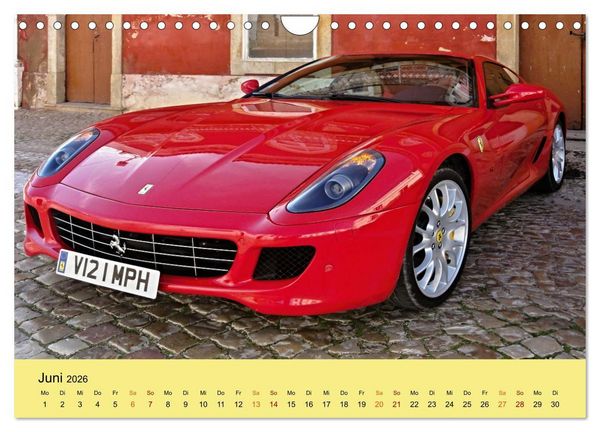 Produktbild: Supersportler mit viel PS (Wandkalender 2026 DIN A4 quer), CALVENDO Monatskalender
